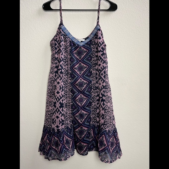 American Rag Dresses & Skirts - AMERICAN RAG CIE ENERGY PURPLE BOHO FLOWY SLEEVELESS DRESS SIZE MEDIUM PREOWNED